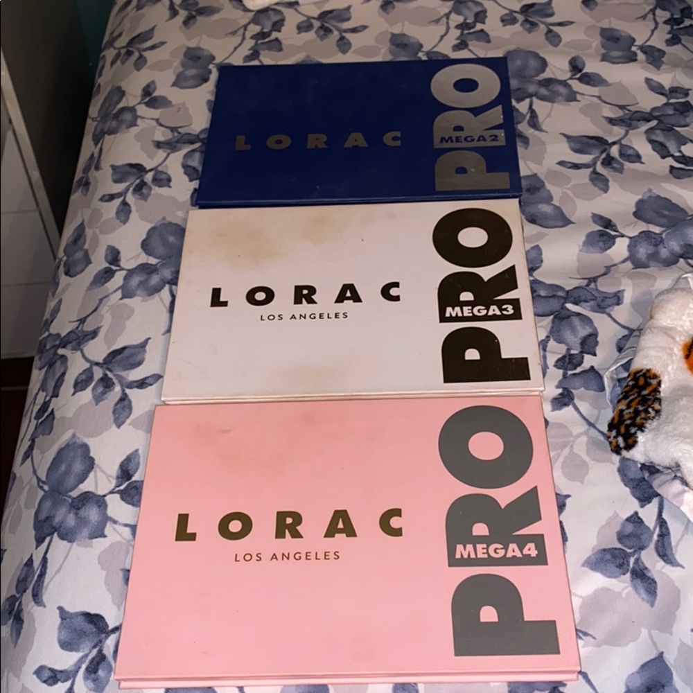 Lorac PRO 2,3,4 makeup palettes